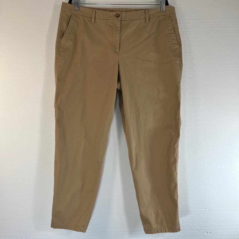 Talbots Womens Size 16 Girlfriend Chino Pants Tan Beige‎ Cotton Blend Casual
